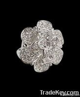 7 carat diamonds ring unique style floral flower design gold new