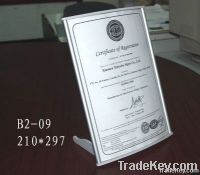 Aluminium arc table sign