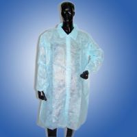 Disposable nonwoven lab coat