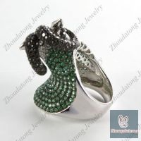 Silver Goats Animal Ring