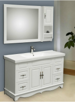 KD PVC MDF waterproof wood bathroom vanity cabinet