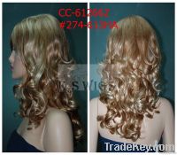 Kanekalon synthetic Front lace wig reused