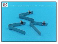 Manufacturer supplied pipe clamp, tube clamp, Spring button clip