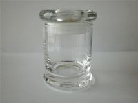 Glass candle holder