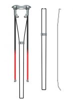 Foot frame for golf bag