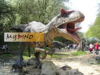 Fiberglass dinosaur Allosaurus