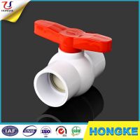 Hot Sale New Handle Plastic PVC  White Compact Ball Valve