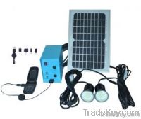 Solar LED bulbs Lighting System for house with mobile recharge