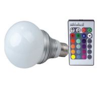 RGB LED bulb with remote control From China