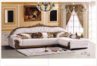Fabric And Leather Sofa