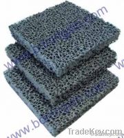 Foundry consumable ceramic foam filter