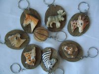 wooden key chain