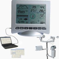 Professional weather center with solar transmitter