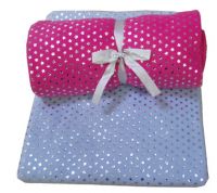 Foil Print Fleece Blankets From China