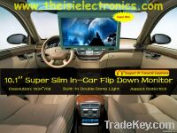 10'' Super Slim LED Roof Mount Flip Down Car Monitor