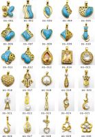 Cheap Turquoise/white CZ Pendant