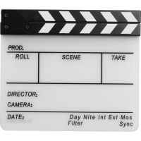 Acrylic Clapperboard With Black & White