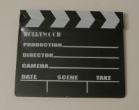 Wood Clapperboard With Black & White