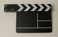Wooden Clapperboard With Black & White