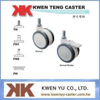 Twin Wheel Noiseless Caster