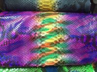 Customize Wholesale Genuine Python Snakeskin Hide Hand Painting Designs