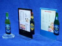 acrylic menu holder