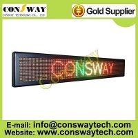 CE approved outdoor led advertising screen with RGY color and size 136cm(W)*24cm(H)*7cm(D)