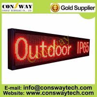 CE approved led message board with red color and size 200cm(W)*40cm(H)*7cm(D)