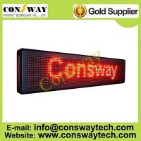 CE approved led advertising board with red color and size 104cm(W)*24cm(H)*7cm(D)