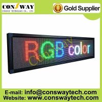 CE approved led advertising display with RGB full color and size 168cm(W)*40cm(H)*7cm(D)