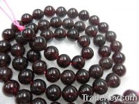 garnet round beads/semiprecious stone beads