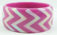 WHITE INLAID RESIN BANGLE