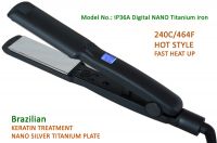 digital sillicon strip hair straightener iron