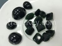 Natural Burma Jadeite, Top grade-A Black diamond series with high transparency