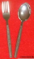 Rose Embossed Spoon &amp; Fork