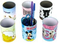 Pen holder, Pen case, Pen tin holder, Tin Pen holder