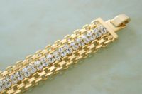 18k gold plating Lady diamond/crystal  bracelets chain