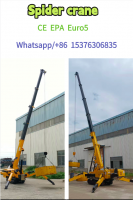 Mobile Spider Crane 3 Ton 5ton 8ton 10ton Telescopic Boom 360 Degree Mini Crawler Hydraulic Crane Lifting 14m With Fly Jib From China