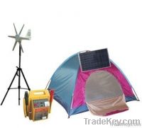 Camping tent with Wind-Solar hybrid System