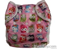 New designed PUL printed cover cloth diapers double snap+gussets