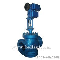 Electric motorized control/globe valve with electric actuator (single-