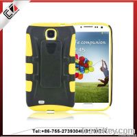 PC+TPU case with stand function for samsung Galaxy S4