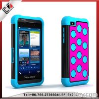 3 in 1, PC+TPU+SILICONE case for Blackberry Z10