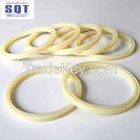 Rod seal for excavator cylinder seal kit