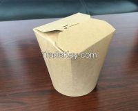 Deli/portable food kraft lunch box/PLA takeway pail/food container