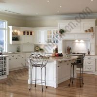 Solid wood kitchen cabinet