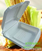 Biodegradable Disposable Environmental Cornstarch  Plastic Lunch Box