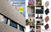 stone cube unique porcelain tile