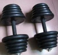 Rubber dumbbell