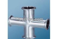 304/316l sanitary stainless steel cross, welded cross, clamped cross, sanitary fittings From China